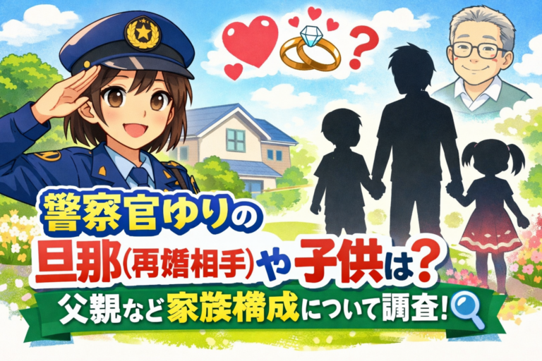 警察官ゆりの旦那(再婚相手)や子供は？父親など家族構成について調査！